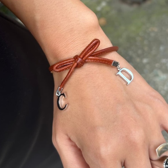 Dior Leather Ribbon Bracelet - Picture 3 of 9